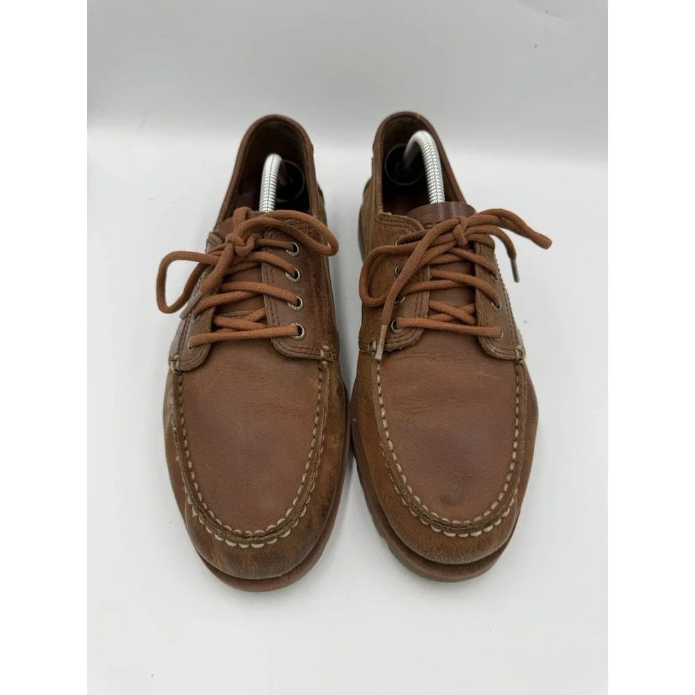 Sperry Top-Sider 4-Eye Classic Leather Boat Deck Shoe Men's Size 11M Brown Lace